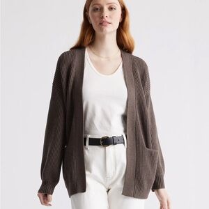 Quince 100% Organic Cotton Oversized Cardigan XS